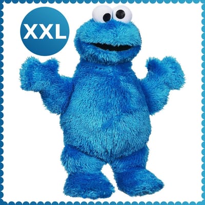 Cookie Monster Sesamstraat Pluche Knuffel XXL 100 cm - Sesame Street XL Plush Toy