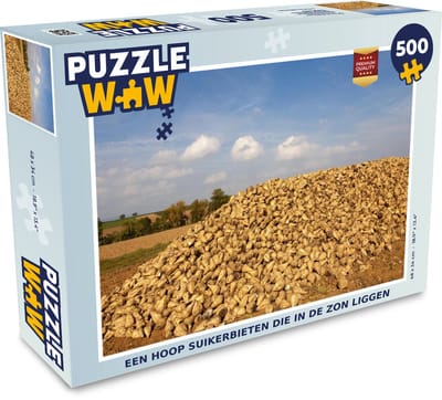 Puzzel Een hoop suikerbieten die in de zon liggen - Legpuzzel - Puzzel 500 stukjes