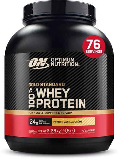 Optimum Nutrition Gold Standard 100% Whey Protein - French Vanilla - Proteine Poeder - Eiwitshake - 2270 gram (71 servings)