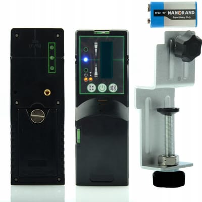 Rosfix Laserontvanger RDG01 - M5 Schroefdraad, 2 Precisie Modi ±1,5mm - 1–50m Horizontaal 1–30m