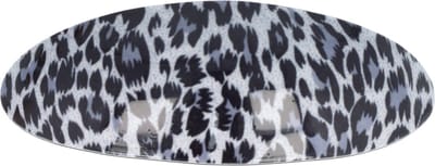 Haarsoires Haarspeld Patentspeld 10cm - Ovaal – Panterprint – Grijs Zwart - Haarspelden voor Dames - Haarklem - Haarclip - Haaraccessoires - Hair Clip - Decoratieve Haaraccessoire