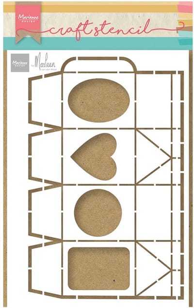 Marianne Design Craft stencil Milk karton by Marleen