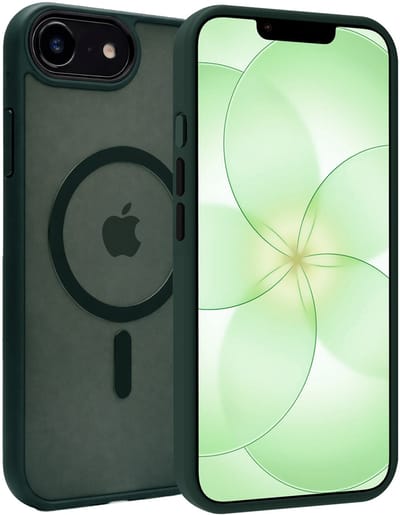 Hoesje Geschikt voor Apple iPhone 17e - Magsafe Compatible - Sterk & Shockproof - Back Cover - Shock Proof Case - Telefoon Hoes Shockproof - Donkergroen