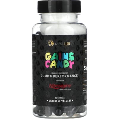 Gain Candy, Nitrosigine, 63 Capsules (500mg par capsule)