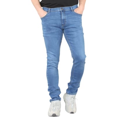 MYT Heren skinny fit jeans stretch denim in middenblauw