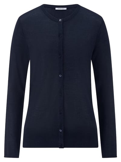 vest ronde hals Van Peter Hahn blauw