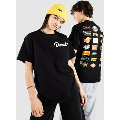 Donut 21 Logo T-Shirt zwart