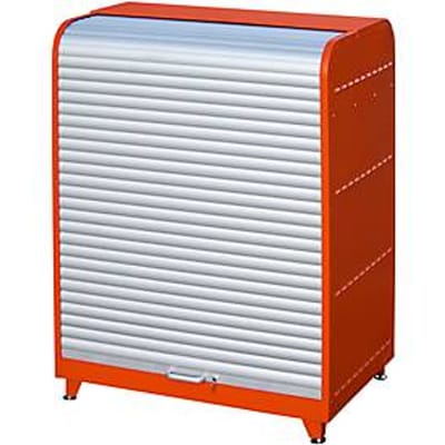 Roldeurkast voor gevaarlijke stoffen, type RSG-4, B 1294 x D 870  x H 1610 mm, afsluitbaar, rood RAL 3000