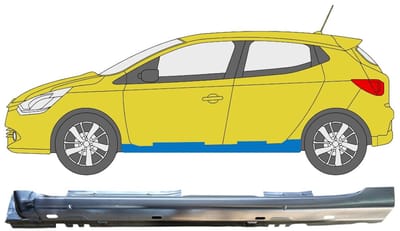 Volledige dorpel voor Renault Clio IV 2016-2019 / Links