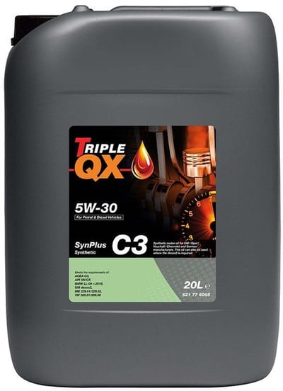 Triple QX Synplus Motorolie C3 5W-30 | Synthetisch | 20 Liter
