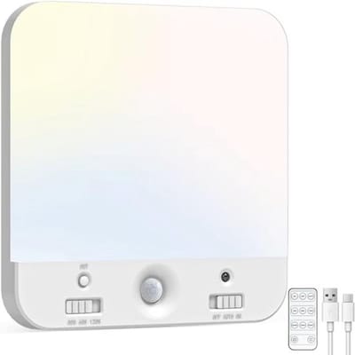 Draadloze LED Plafondlamp met Bewegingsmelder - Dimbaar en Oplaadbaar voor Binnen en Buiten