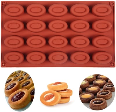 NTH products- Siliconen Bakvorm 20 Gaten - Hittebestendig - Antiaanbaklaag - Flexibel - Vaatwasmachinebestendig - Voor Muffins/Donuts - Muffinvorm