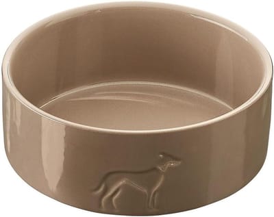 Keramische Hondenkom - Voerbak Drinkbak - Honden Voeren - Antislip Rand - 550 ml - Beige