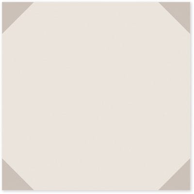 24Supply Plaktegels - Vloer - 10 Stuks - Glans - Portugese hoektegel - Beige - 30x30cm