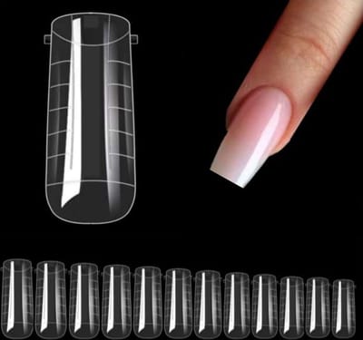 Goodbitz® - Dual Forms - Square - 120 stuks - Dual forms square - Dual form - Dualforms - Dual forms nagels - Dual form tips - Dual system form - Dual forms polygel - Dual system form - Dual form nagel - Nail forms - Polygel tips - Snelle kunstnagels
