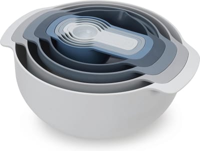 Schalenset met Maatlepels, Blauw, 9-delig - Joseph Joseph | Editions