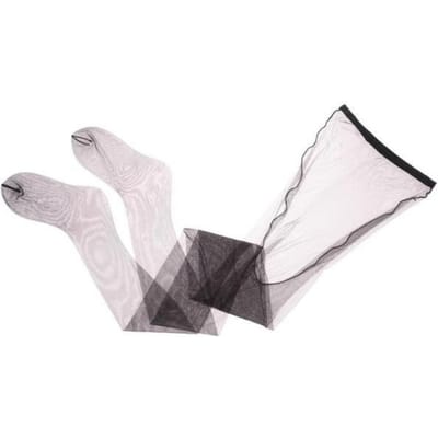 Sexy 0D Panty met Eénlijnige Kruisvormige Voeten Zomerkousen Dijhoog Ademende Zijde Kousen Doorzichtig Dames Panty One Size white