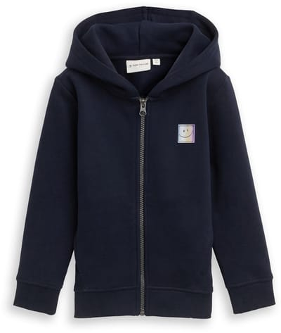 Tom Tailor - Hoodie met print op de rug - Maat 92/98 - sky captain blue