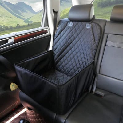 New Age Devi - Autostoel Hond of Kat Multifunctioneel - 45 cm x 45 cm - Waterproef - Reisbench - Reismand - Stoelbeschermer - Stoelhoes - Auto-mand - Auto-zitje - Beschermhoes auto - Honden-mand auto - Honden-stoel - Honden-deken - Auto-bench