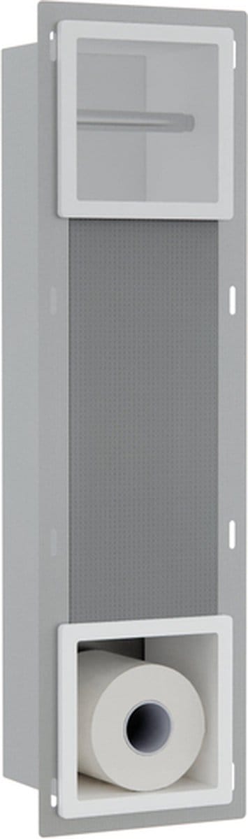 FugaFlow Eccelente Acces Inbouw Reserve- en toiletrolhouder - Mat wit -