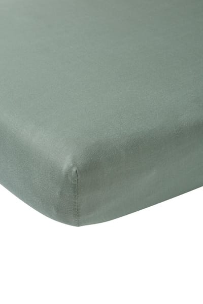 Meyco Baby Uni hoeslaken wieg - stone green - 40x80/90cm