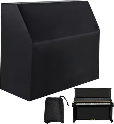 Pianohoes - Beschermhoes - Stofvrij Houden - Volledige Dekking - 153 x 35 x 110 cm - Zwart