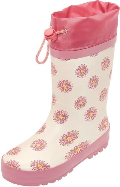 Playshoes - Regenlaarzen - Bloemetjes - Roze - Maat 20