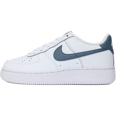 Nike Air Force 1 GS Wit Thunderstorm Blauw Kinder Sneakers Metallic-Zilver FV5948-121 38 white