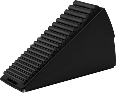 Metalen Deurstopper - Deurwig Deurblok - Deuren Stabiliseren - Antislip Rubber Basis - 13.5 x 8 x 8 cm - Zilverkleurig
