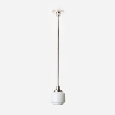 Hanglamp Getrapte Cilinder Small 20's Nikkel - Art Deco Trade
