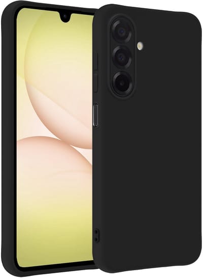 Hoesje - Geschikt voor Samsung Galaxy A17 - Sterk & Shockproof - Hoes Cover - Siliconen Case - Telefoonhoesjes - Zwart