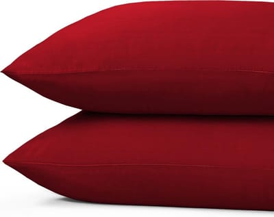 Princess Line Kussenslopen 100% Zachte Katoen - 60x70 cm - (set van 4 stuks)  - Rood
