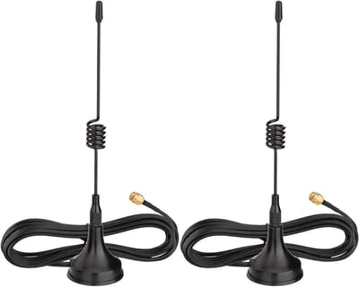 WLAN Antenne - Wifi Antenne - Signaal Verbeteren - Magnetische Basis - 3m Kabel - Zwart