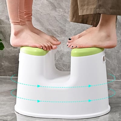 Badstoel - Badkamerkruk - Veilig Baden - Antislip Ontwerp - 42.5 x 33 x 30 cm - Meerkleurig