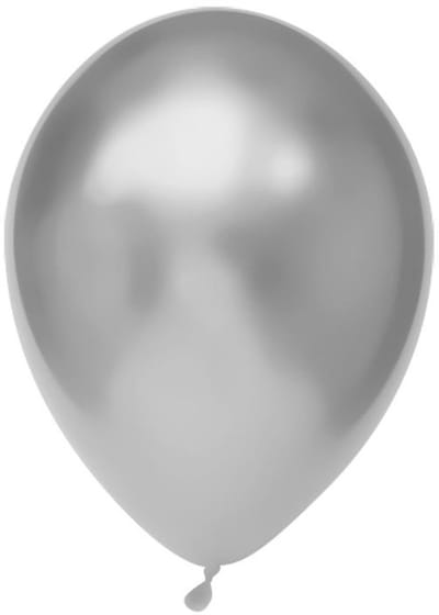 Haza Original Ballonnen 30 Cm 50 Stuks Zilver/chroom