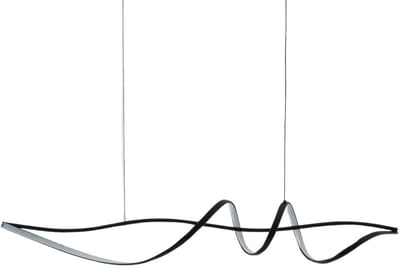 Kosilum - Lybella - Hanglamp - Zwart - Staal, aluminium en silicium