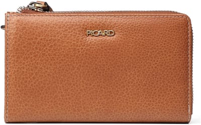 PICARD portemonnee Calico 1 Zip Around Wallet Cognac bruine