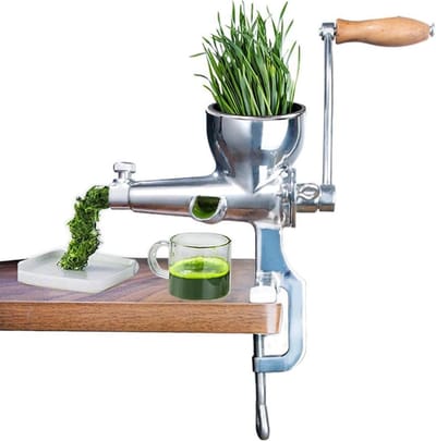 Handmatige Sapcentrifuge - Fruitpers - Sap Bereiden - Stevige Tafelbevestiging - 32 x 12 x 32 cm - Zilverkleurig