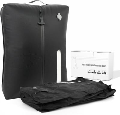 Vacuümzakken voor reizen - Compressiezakken Kleding - Ruimte Besparen Bagage - 4D Structuur Design - 24 Liter - Zwart
