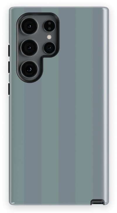 DripCase Gestreept Hoesje Samsung Galaxy S24 Ultra | Backcover met Mag | Stripes Motief | Trendy Case Samsung Galaxy S24 Ultra met Strepen Blue Mojito