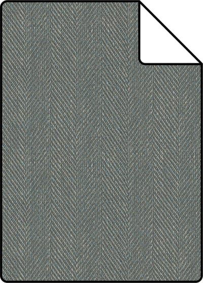 Proefstaal Origin Wallcoverings behang twill weving groen grijs - 26,5 x 21 cm - 347660-S