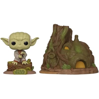 Beeldje -yoda's hut empire strikes back 40ste verjaardag vynil Funko Star Wars POP Town
