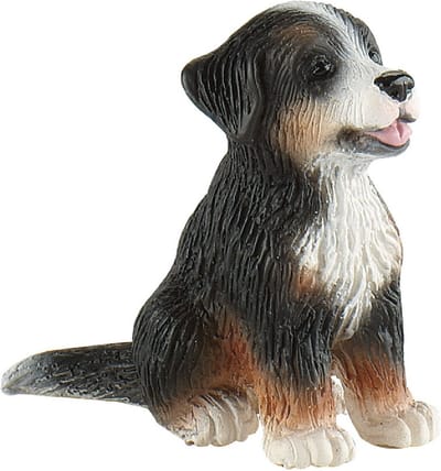 Bullyland 65437 – Speelfiguur en verzamelfiguur Berner Sennenhond Puppy Joy – ca. 4,5 cm – levensecht en detailrijk vormgegeven – ideaal als taartfiguur en klein cadeautje voor kinderen vanaf 3 jaar.