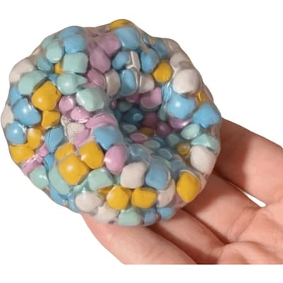 Draagbare Anti-Angst Squishy Stressbal Langzame Terugslag Focusverbetering Knijpballen Dopamine Sensorisch Speelgoed gray