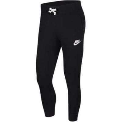 Pantalon de Sport Long Élastique Nike avec Imprimé Logo Homme Bas Noir AJ5420-011 S white