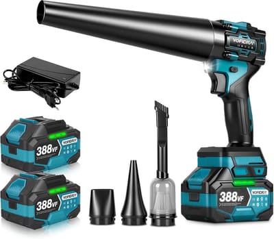 Accu Bladblazer Draadloos Krachtige Tuinmotor voor Bladeren en Vuil