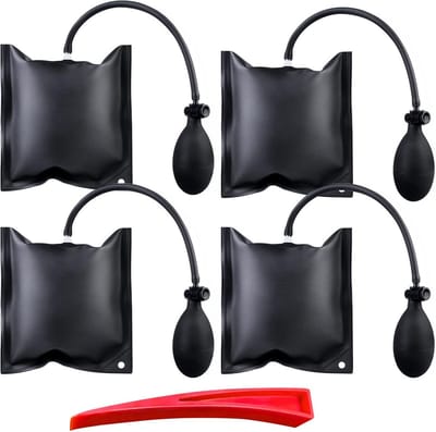 4x Universele Opblaasbare Montagekussens Set met Reparatiegereedschap