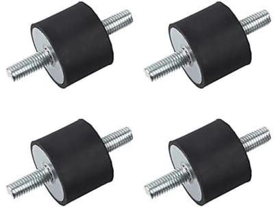 Trillingsdempers Rubber M10 40x30 - Schokdemper Trillingsisolator voor Compressoren en Pompen