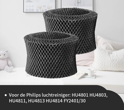 Replacements® Filters geschikt voor Philips - FY2401 /30 - 2 stuks