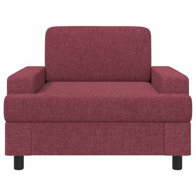 vidaXL - Fauteuil - Wijnrood - Stof